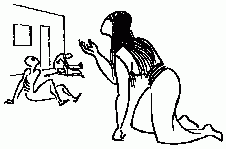 hommes et femmes affamés