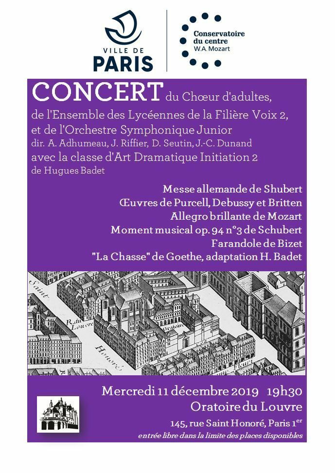 Concert du Conservatoire du Centre "W.A. Mozart"