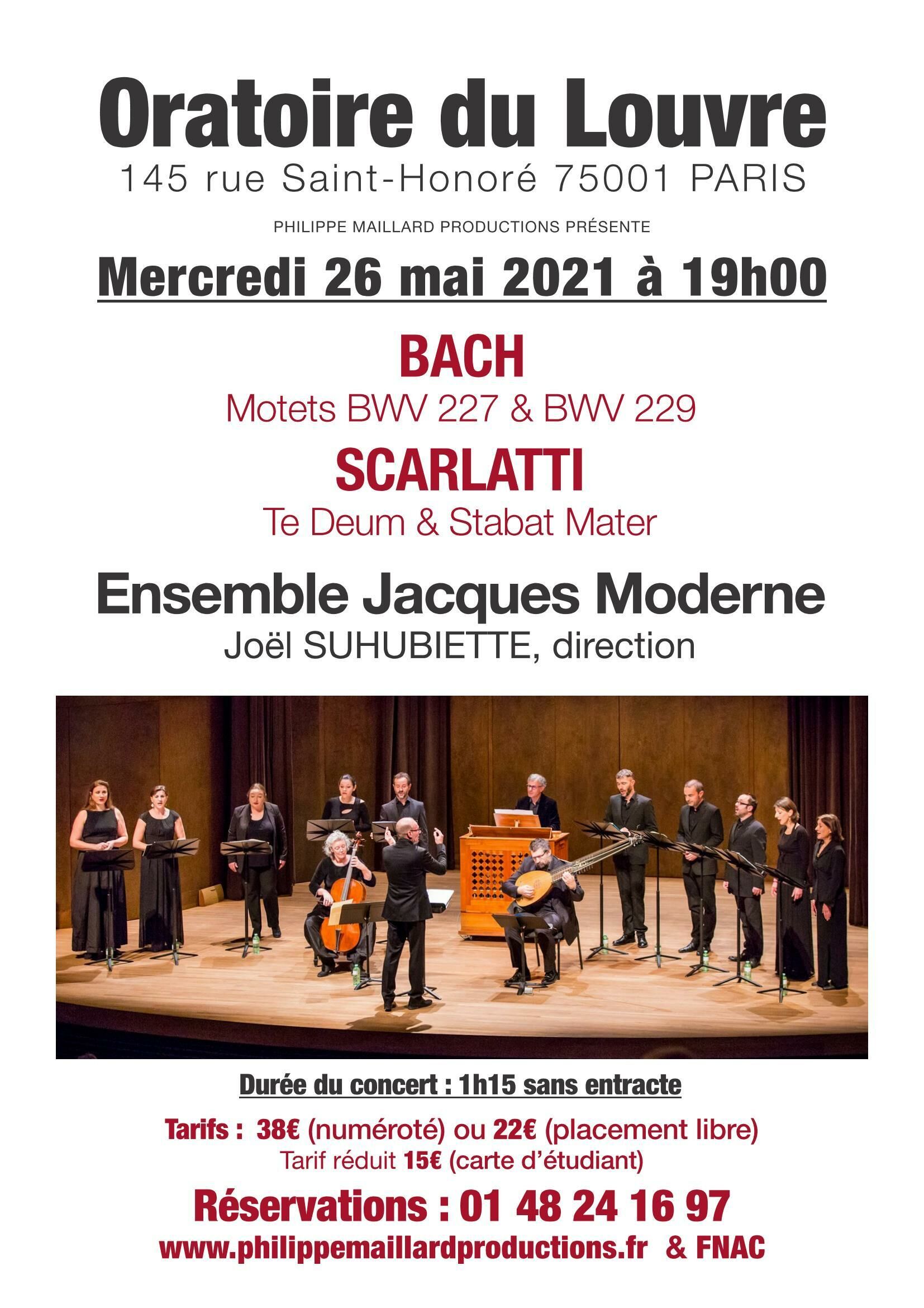 Bach : Motets - Scarlatti : Stabat Mater