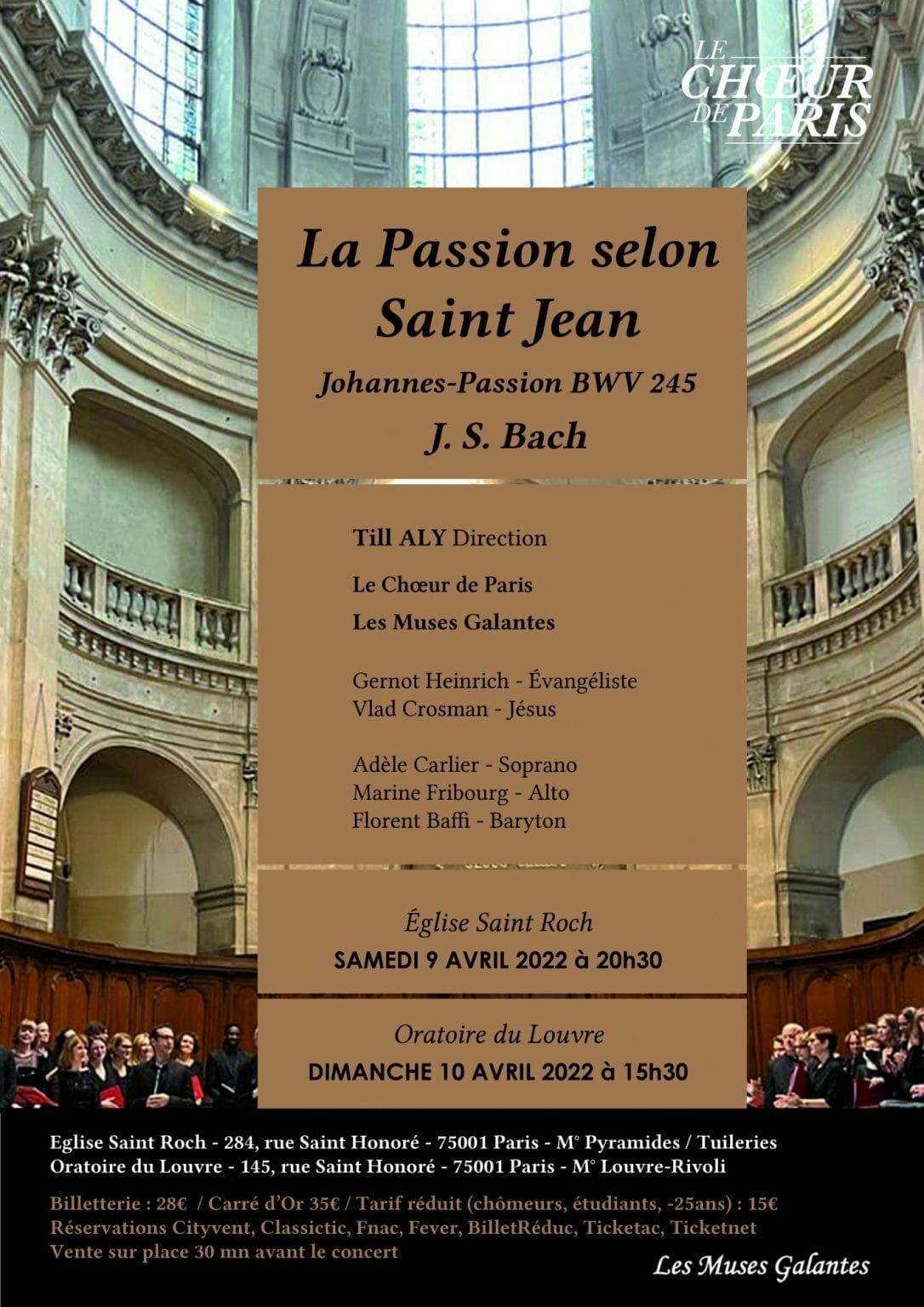 J.S. Bach : La Passion selon Saint Jean (BWV 245)