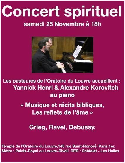 Concert spirituel novembre 2023