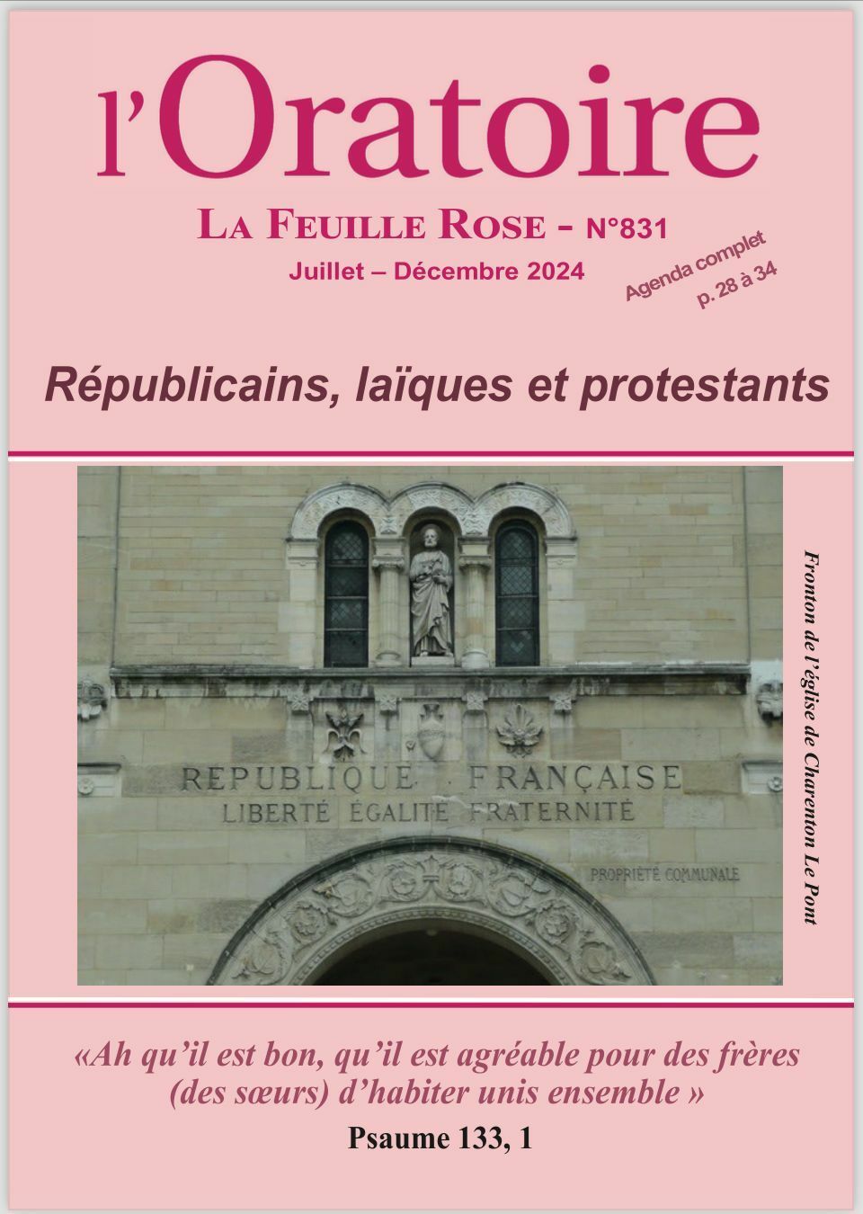 831 (2024 T3+T4) – Républicains, laïques et protestants