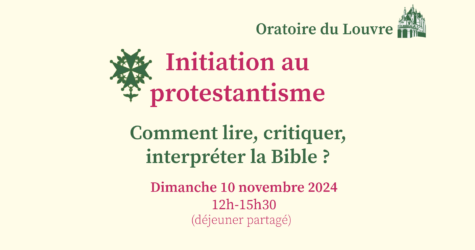Initiation au protestantisme (KT adultes)