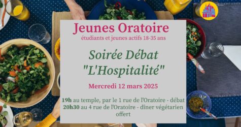 Groupe jeunes oratoire – L’Hospitalité