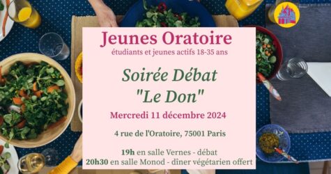 Groupe jeunes oratoire – Le Don