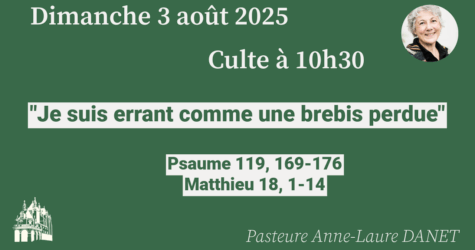« Je suis errant comme une brebis perdue »