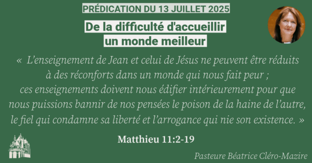 De la difficulté d’accueillir un monde meilleur