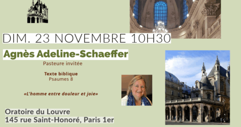 Culte du 23 novembre 2025  « L’homme entre douleur et joie »