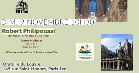 Culte du 9 novembre 2025  « Commencement »
