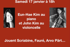LE CONCERT SPIRITUEL DU SAMEDI 17 JANVIER, 18H