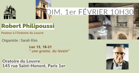 CULTE DU 1er février 2026. « Une graine, du levain »