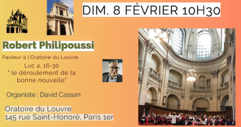 CULTE DU 8 février 2026. « Le déroulement de la bonne nouvelle « 