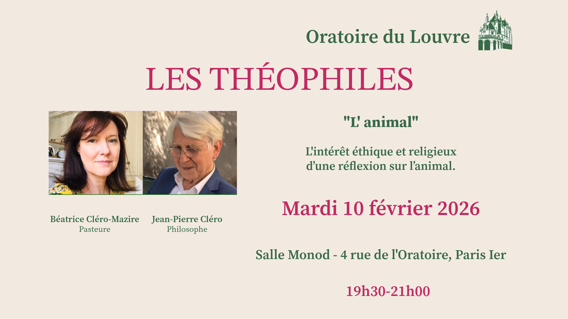 L’INTÉRÊT ÉTHIQUE ET RELIGIEUX D’UNE RÉFLEXION SUR L’ANIMAL