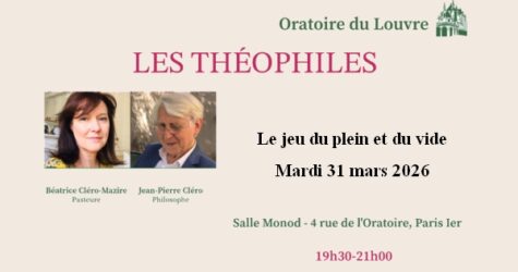 Les Théophiles –  31 Mars –  Le jeu du plein et du vide