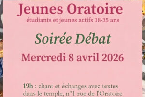 Groupe jeunes oratoire  MERCREDI 8 AVRIL –