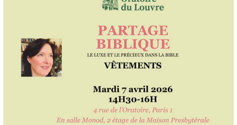 PARTAGE BIBLIQUE DU 7 AVRIL 2026