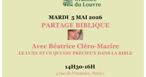 PARTAGE BIBLIQUE DU 5 MAI  2026