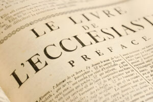 L&rsquo;ECCLESIASTE EN CHAIR ET EN OS